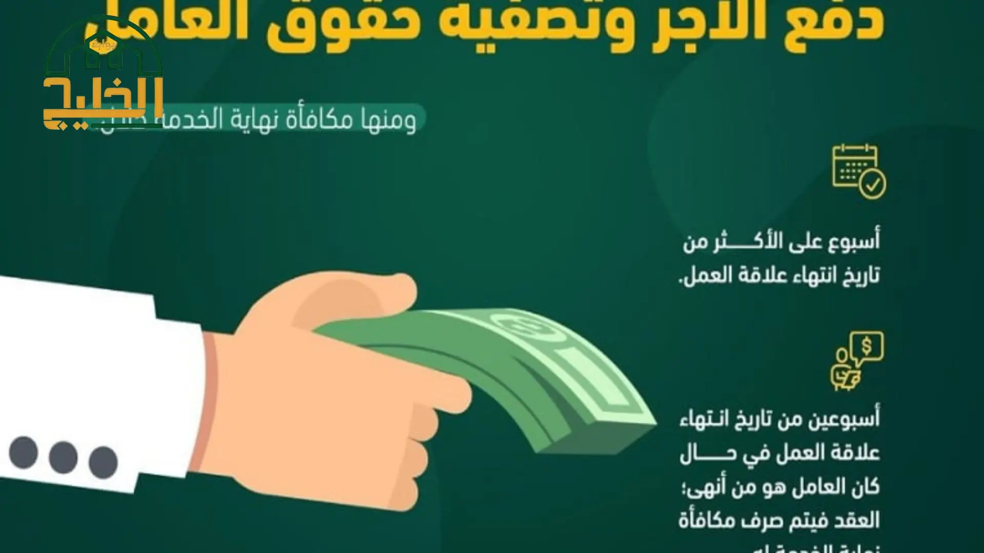 طريقة حساب مستحقات نهاية الخدمة حسب قانون العمل السعودي