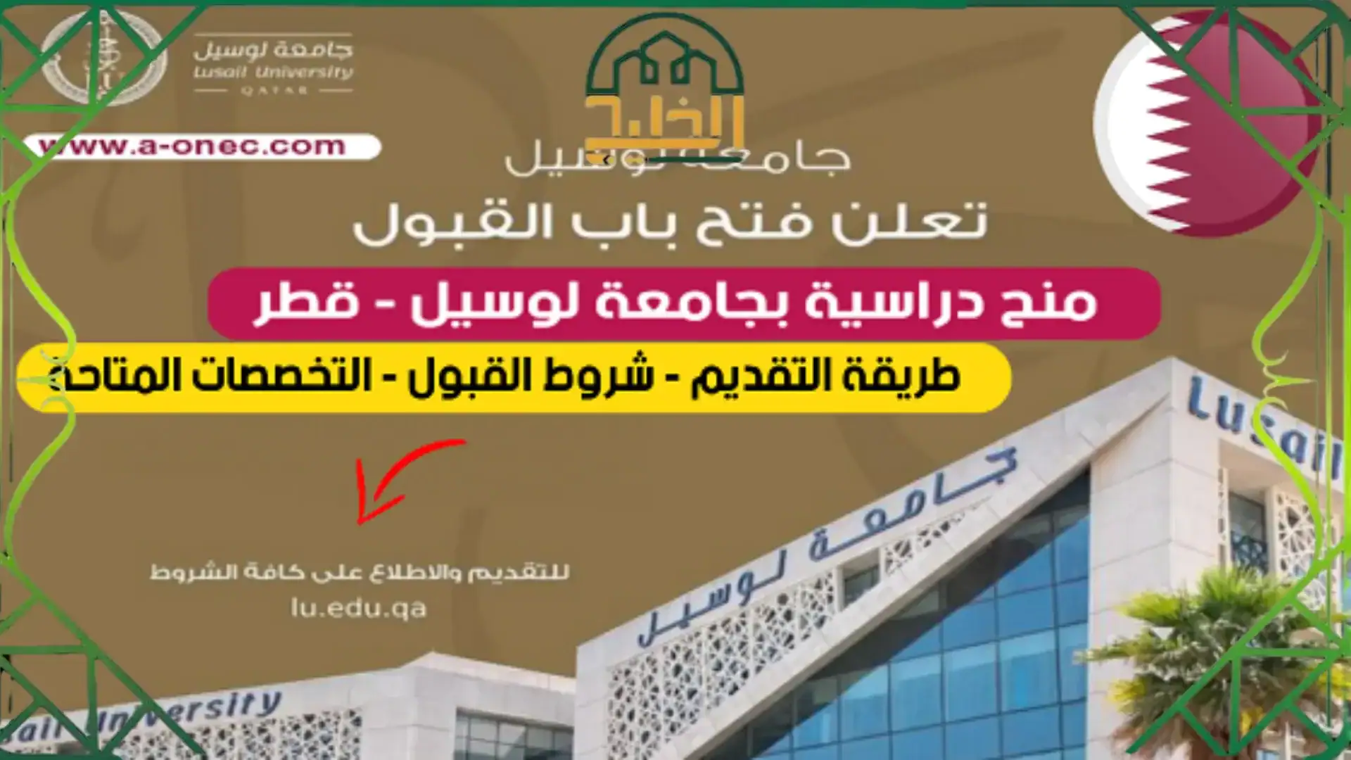 رسوم جامعة لوسيل قطر