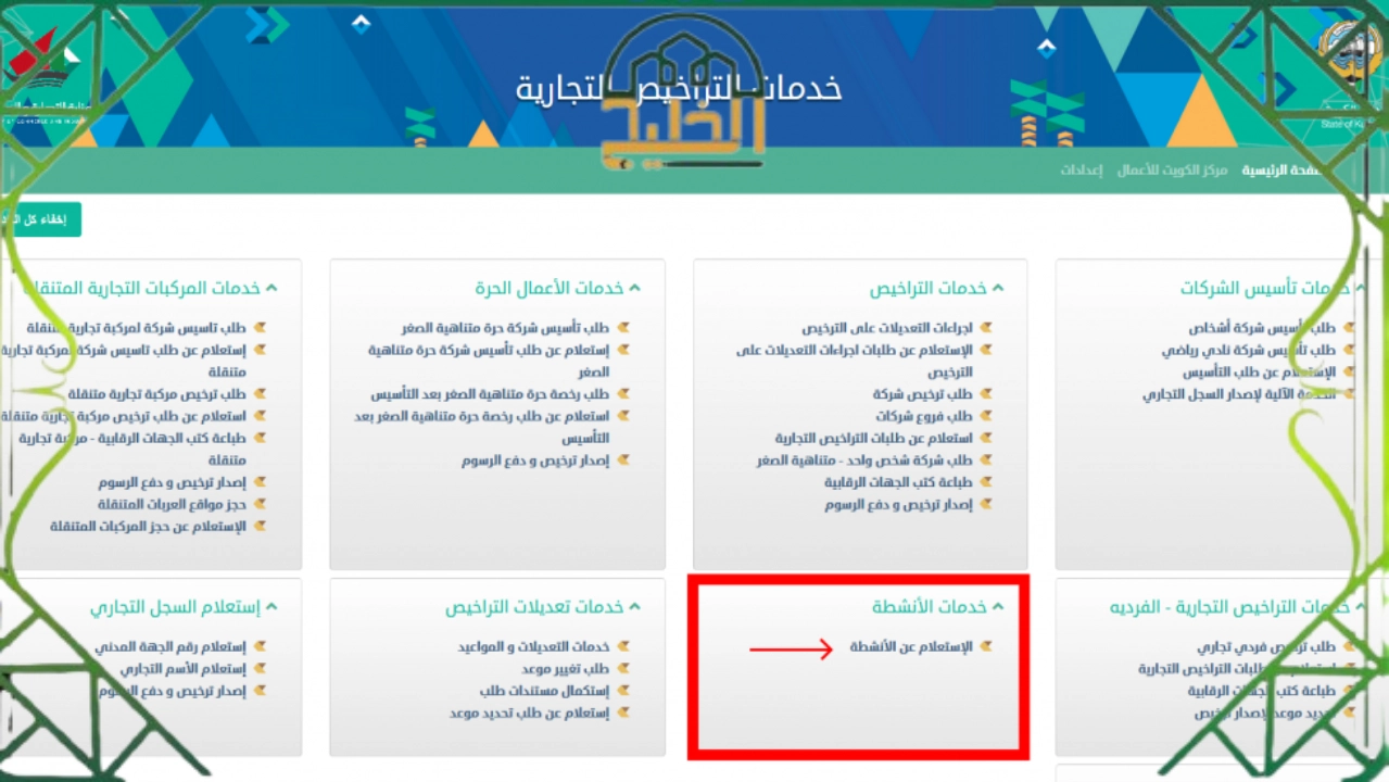 الاستعلام عن ترخيص تجاري في الكويت
