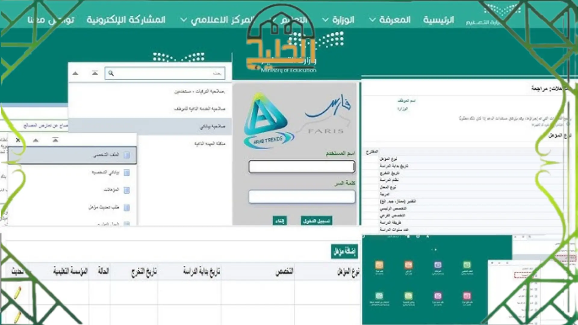 رفع شهادة التخرج في نظام فارس