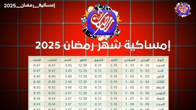 امساكية رمضان في جدة