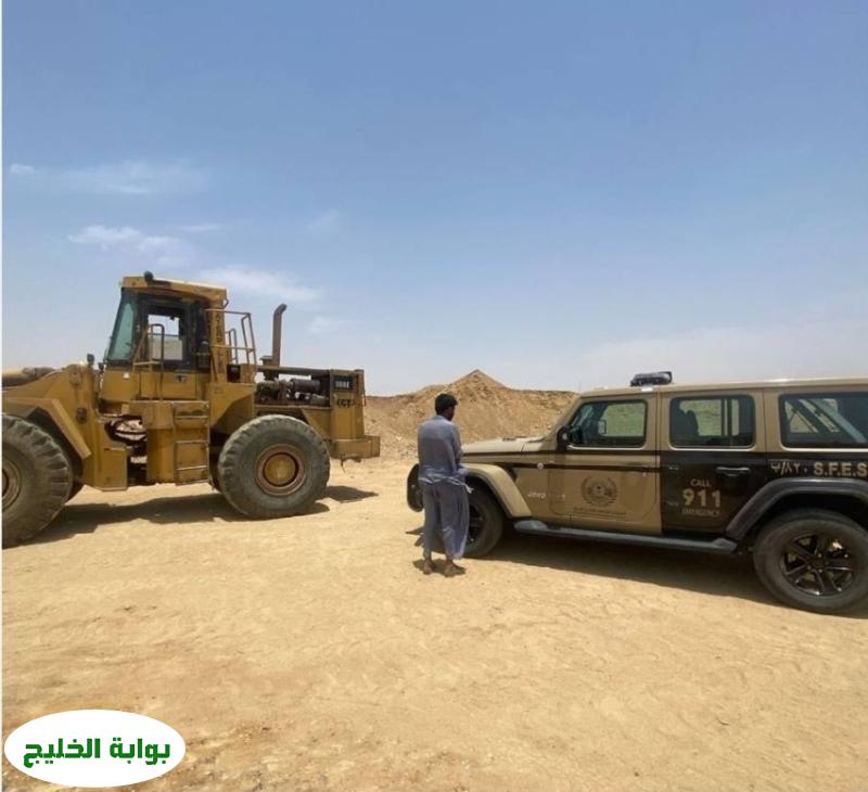 إحباط محاولة مقيم لانتهاك نظام البيئة من خلال استغلال الرواسب في منطقة المدينة إحباط محاولة مقيم لانتهاك نظام البيئة من خلال استغلال الرواسب في منطقة المدينة