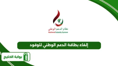 إلغاء بطاقة الدعم الوطني للوقود