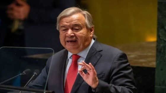 الأمين العام للأمم المتحدة يدعو الهند وباكستان إلى تعزيز ضبط النفس العسكري.