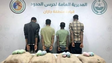 القبض على أربعة أفراد متهمين بتهريب 80 كجم من القات في 'الدائر'