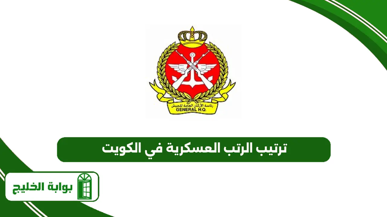 تطور الرتب العسكرية في الكويت