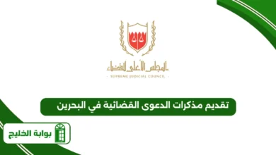 تقديم مذكرات الدعوى القضائية في البحرين