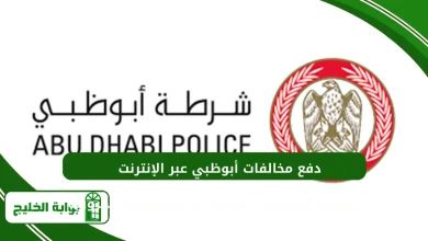 دفع مخالفات أبوظبي عبر الإنترنت