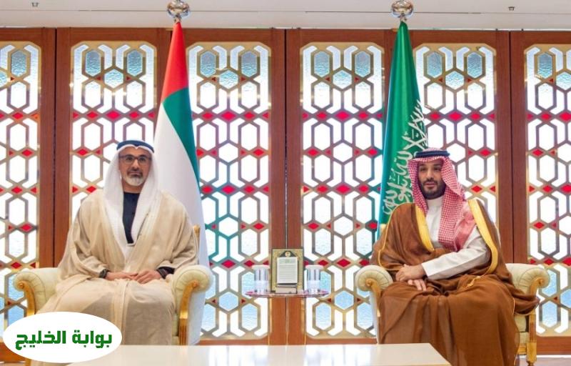لقاء تاريخي: ولي العهد يجتمع بسمو ولي عهد أبوظبي