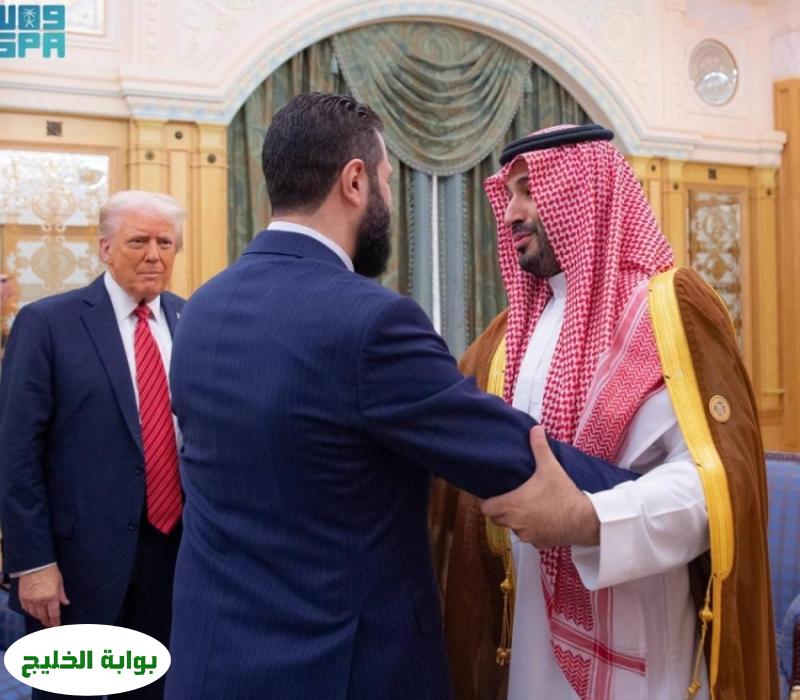 مباحثات مستقبل الأوضاع في سوريا بين ولي العهد ترامب والشرع