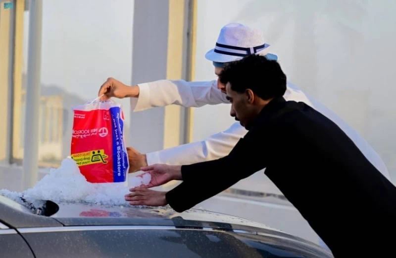 هطول أمطار غزيرة في منطقة الباحة