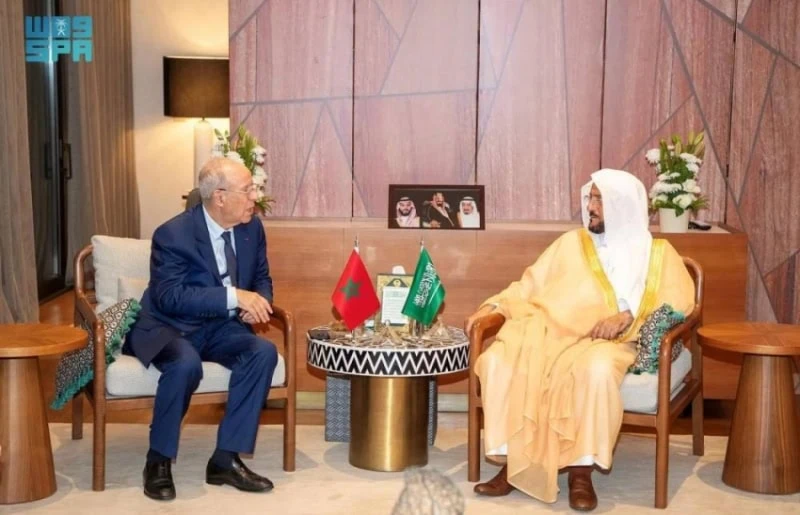 وزير الشؤون الإسلامية يستقبل نظيره المغربي في الرباط