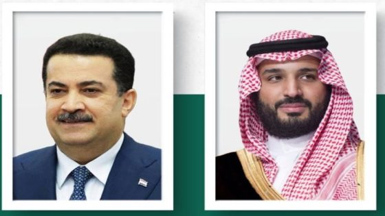 ولي العهد يتناول العلاقات الثنائية مع رئيس الوزراء العراقي