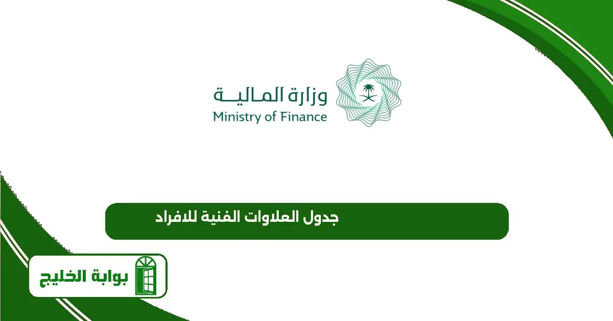 جدول العلاوات الفنية للافراد 1447 جدول العلاوات الفنية للافراد