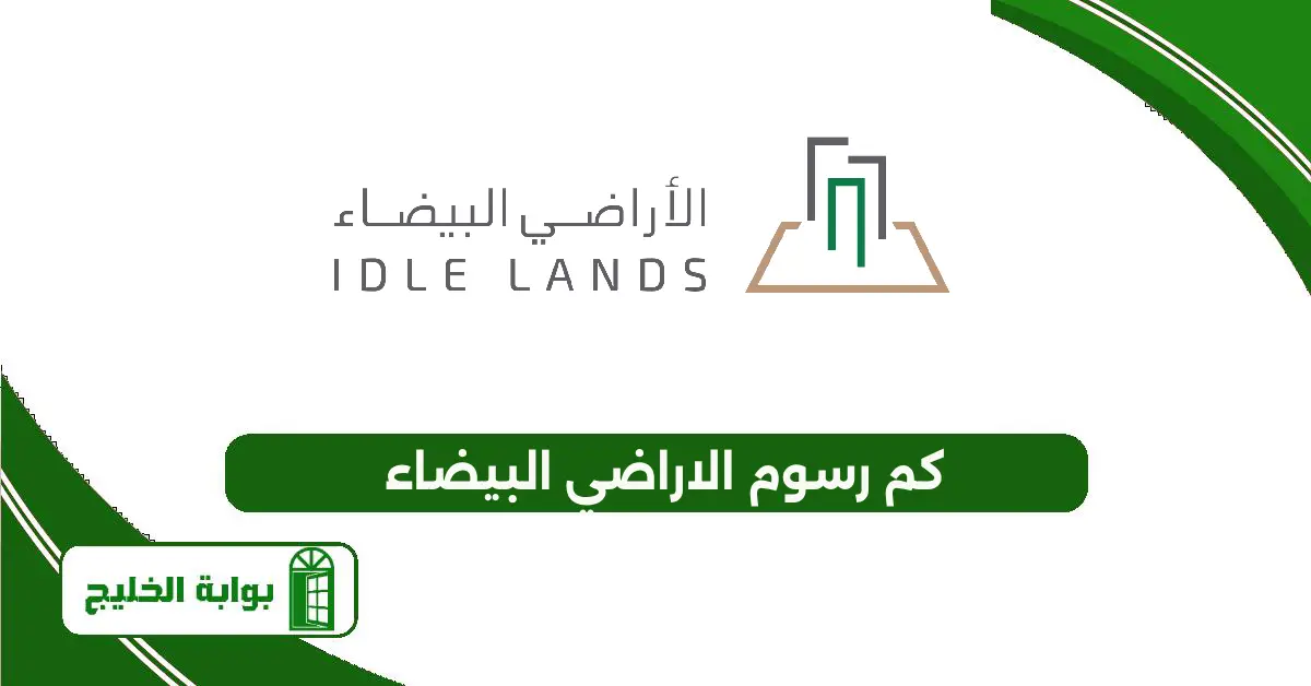 كم رسوم الاراضي البيضاء 1447 كم رسوم الاراضي البيضاء