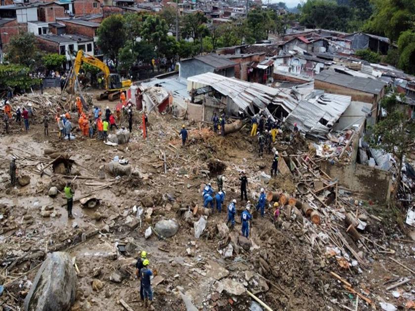 أثر الأمطار الغزيرة والانهيارات الأرضية على الأرواح في سريلانكا