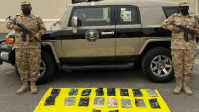 إحباط محاولة تهريب ضخمة للحشيش في جازان