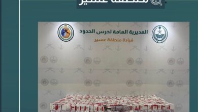 احباط تهريب 130 ألف قرص مخدر في منطقة عسير