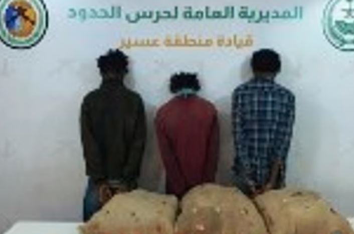 القبض على عصابة تهريب المخدرات في عسير: تفاصيل استهداف 45 كيلوجرامًا من القات الإثيوبي