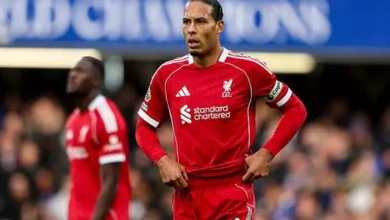 اللحظات الفارقة: فان دايك يسجل هدفًا مبكرًا لليفربول في مواجهة آيندهوفن بدوري الأبطال