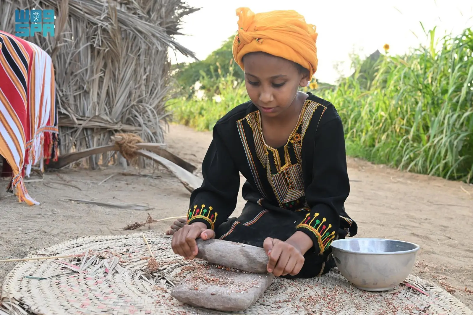 المطحنة التقليدية: تراث وصوت ريف جازان الأصيل