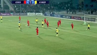 النصر يتألق بفوز ساحق على استقلال دوشنبه بأربعة أهداف دون رد