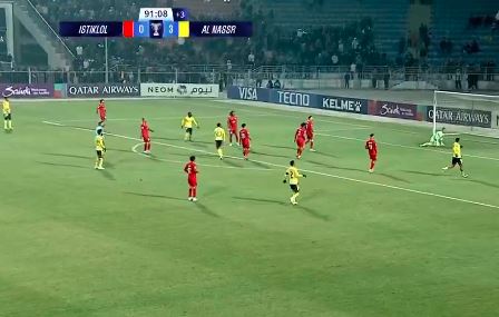 النصر يتألق بفوز ساحق على استقلال دوشنبه بأربعة أهداف دون رد