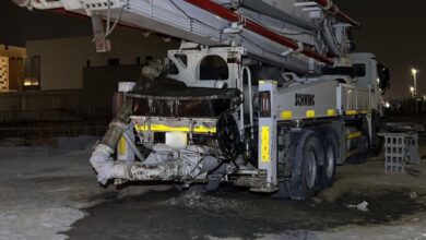 تحليل فني لتقنيات تفريغ المواد الخرسانية في منطقة الشرقية