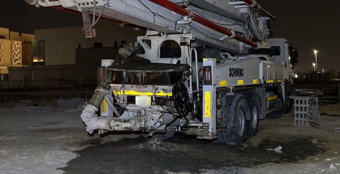 تحليل فني لتقنيات تفريغ المواد الخرسانية في منطقة الشرقية