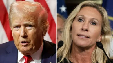 ترامب ينتقد غرين ويصفها بأنها عشبٌ متعفن