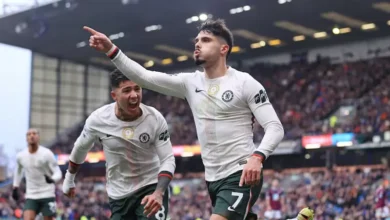 تشيلسي يتجاوز بيرنلي ويعزز موقعه في الدوري الإنجليزي الممتاز