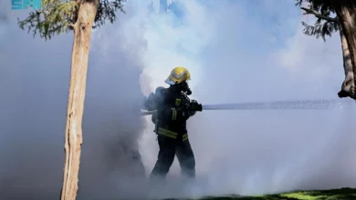 تقييم استجابة فرق الطوارئ لفرضية حريق غابة رغدان في الباحة