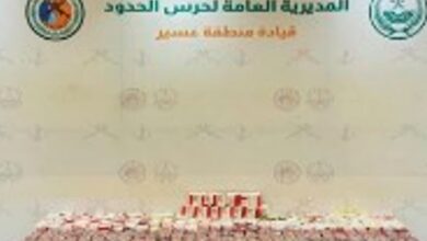 جهود حرس الحدود في مواجهة تهريب المخدرات بعسير: إحباط 59 ألف قرص مخدر