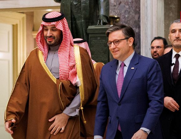 زيارة ولي العهد لمبنى الكونجرس وتعزيز العلاقات السياسية الدولية