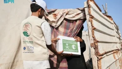 سلمان للإغاثة: توزيع 1.850 كرتون تمر في محافظة مأرب
