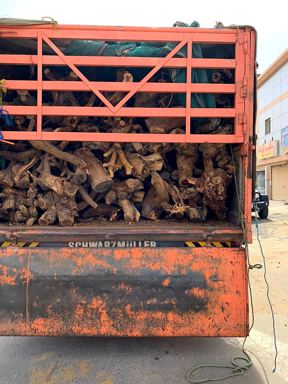 ضبط خمسة مواطنين بتهمة بيع الحطب المحلي في القصيم