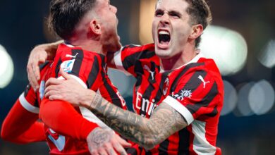 ميلان يتصدر الدوري الإيطالي بعد انتصاره على لاتسيو المثير