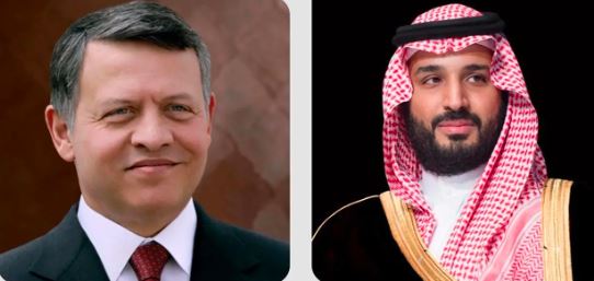 ولي العهد يؤكد عمق العلاقات الثنائية خلال اتصال مع ملك الأردن