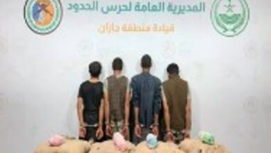 تفكيك شبكة لتهريب القات: القبض على 4 يمنيين بجازان