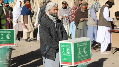 جهود سلمان للإغاثة في تقديم المساعدات الغذائية لأهالي بغلان الأفغانية