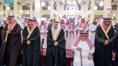 فيصل بن بندر يترأس صلاة الجنازة على عبدالله بن فهد آل سعود