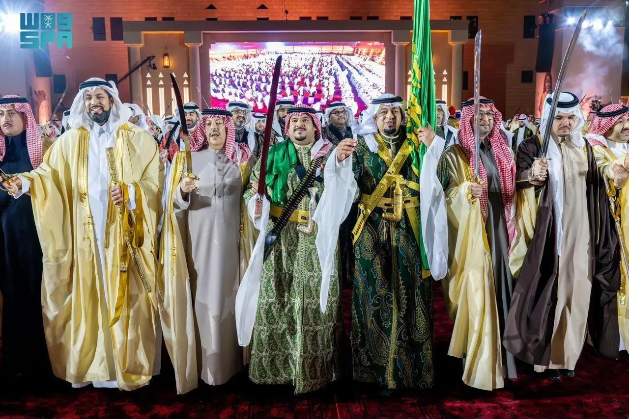 احتفال يوم التأسيس في قصر الحكم يحقق رقماً قياسياً في غينيس كأكبر عرضة سعودية