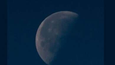 التربيع الأخير لقمر شعبان يضيء سماء المملكة