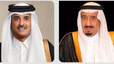 القيادة القطرية تقدم تهانيها للملك سلمان بمناسبة ذكرى يوم التأسيس