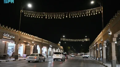 تألق شوارع وميادين نجران بالفوانيس احتفاءً بشهر رمضان المبارك