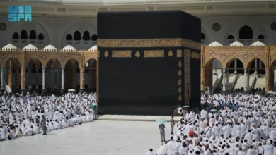 تحليل أسباب برودة رخام صحن المطاف خلال النهار