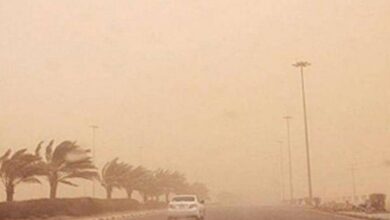 تنبيه: احتمال حدوث أتربة مثارة في منطقة تبوك حتى السادسة مساءً