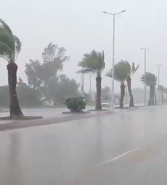 توقعات بأمطار غزيرة ورياح قوية على منطقة حائل