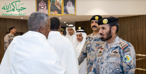 حرس الحدود يرحب بأول وفود ضيوف الرحمن لأداء العمرة خلال شهر رمضان المبارك