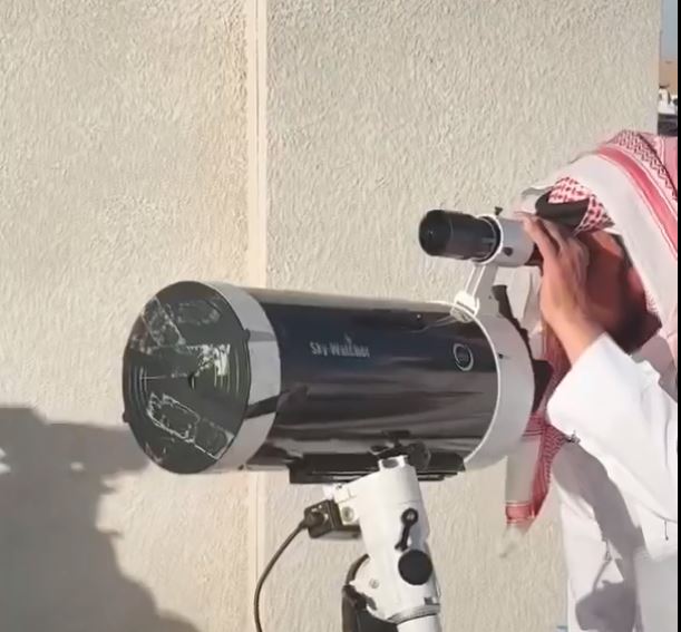 رصد هلال رمضان 1447: لقطات حصرية من مرصد المجمعة